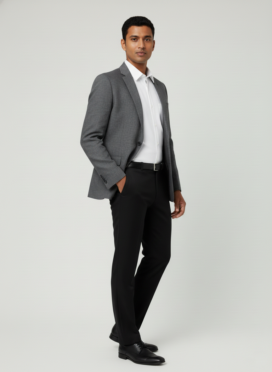 Men White Slim Fit Half Sleeves Cotton Formal Shirt